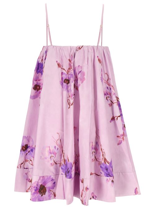 Lightburst Puff Mini Dress Zimmermann | 1393DSS246PURPLE FLORAL